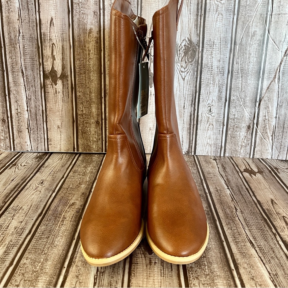 Cat & Jack Tall Riding Boots Big Girls Size 5 Brown NWT - Picture 3 of 8